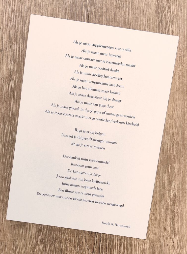 Disclaimer kinderwenscoaches met dubieuze beloftes